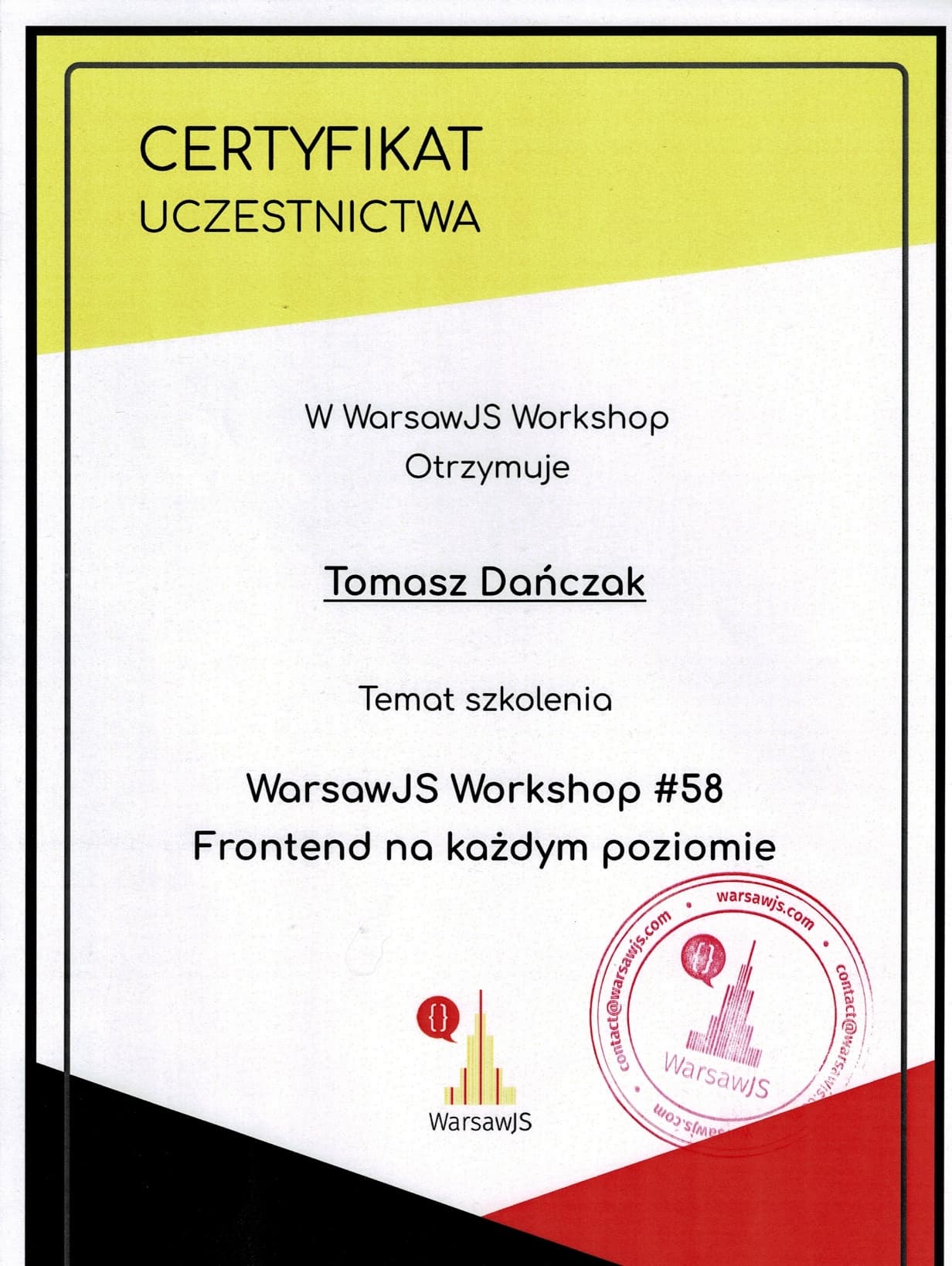 WarsawJS Workshop 58